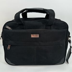 Tumi Organizer Portfolio Briefcase Laptop Bag Black Travel Bag Flawed